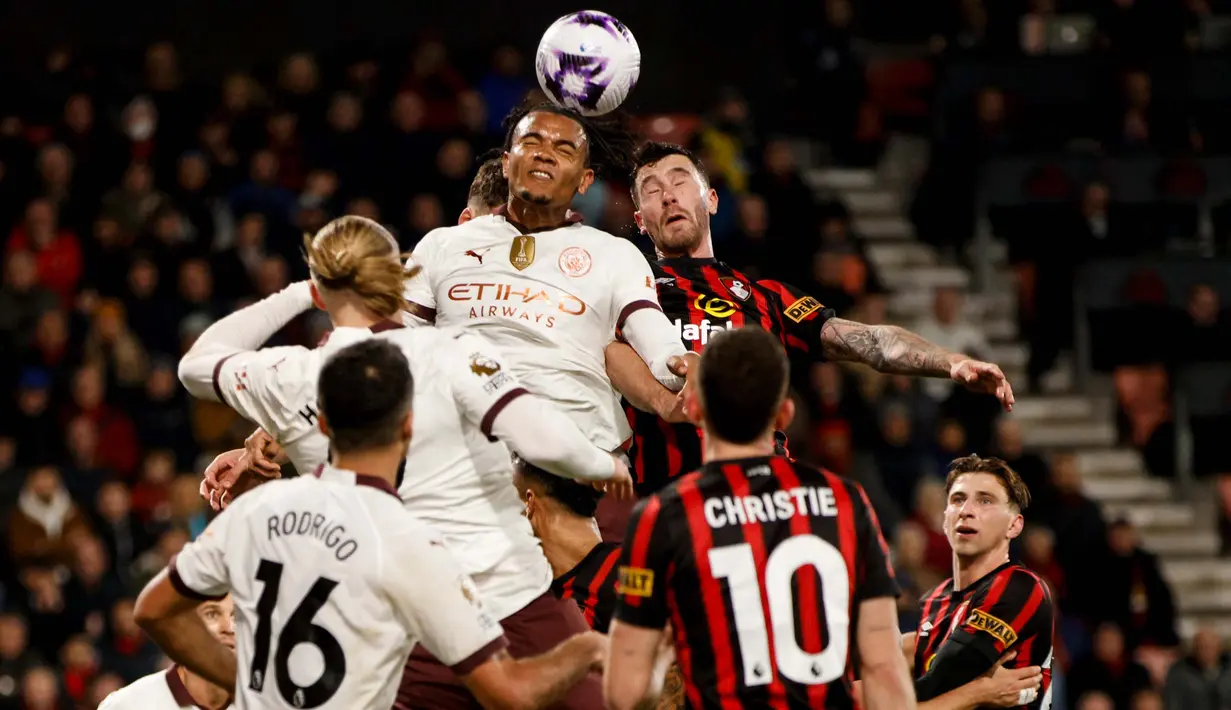 Hingga pertandingan berakhir, kedudukan 1-0 untuk kemenangan Manchester City tidak berubah.  (Foto AP/David Cliff)