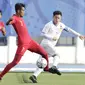 Gelandang Timnas Indonesia U-22, Zulfiandi, mengontrol bola saat melawan Laos U-22 pada laga SEA Games 2019 di Stadion City of Imus Grandstand, Manila, Kamis (5/12). Indonesia menang 4-0 atas Laos. (Bola.com/M Iqbal Ichsan)