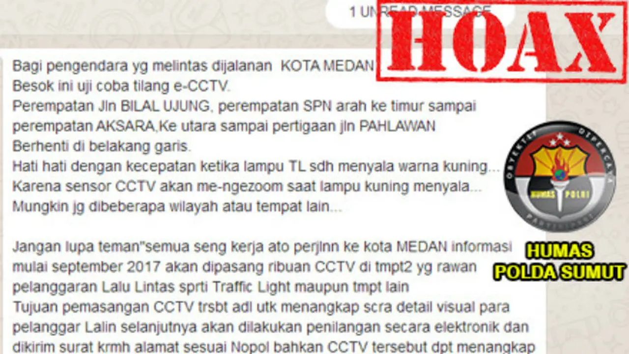 Benarkah Uji Coba Tilang CCTV Juga Berlaku di Medan?