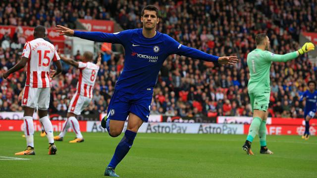 momen menarik Premier League 2017/2018, Chelsea, Alvaro Morata
