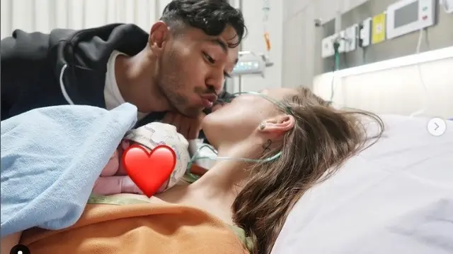 Diego Afisyah dan istri, Polina dikaruniai anak pertama (Foto: Instagram/@diegoafisyah)