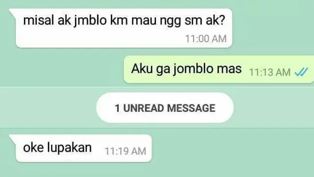 6 Chat Cinta Tak Terbalas Ini Berakhir Ngenes, Bikin Ketawa
