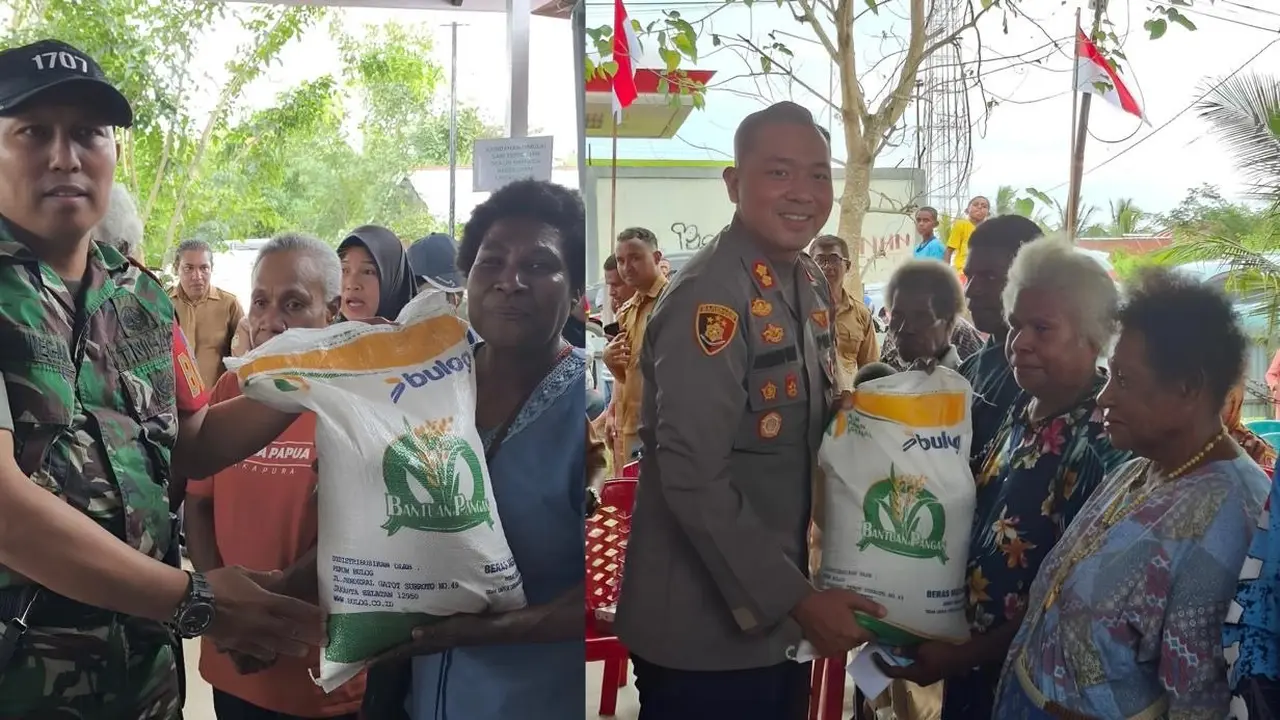 Sambut HUT ke-80 RI, BULOG Gaspol Salurkan Bantuan Pangan dan Gelar GPM di Papua