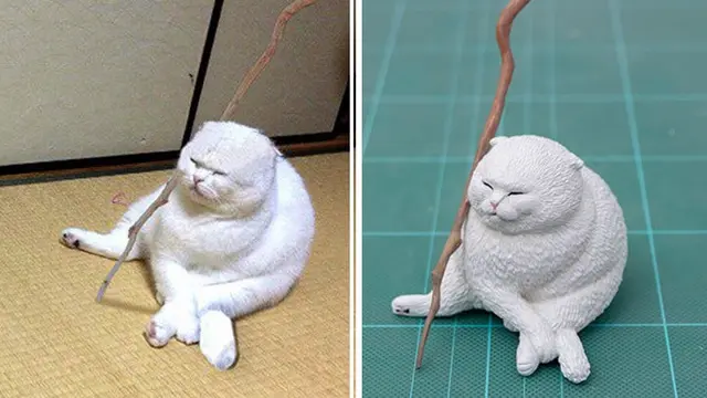 Seniman Ini Bikin Patung dari Aksi Lucu Hewan, 8 Potretnya Menggemaskan