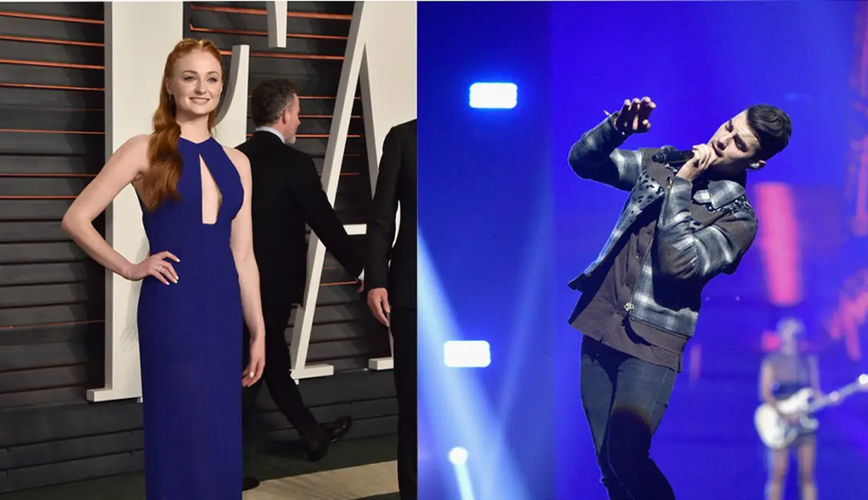 Setelah mengalami gagal cinta dengan Gigi Hadid, Joe Jonas memang sering terlihat memiliki kedekatan dengan beberapa wanita lain. Beberapa hari lalu tersebar foto mesra Joe dengan lawan mainnya, Sophie Turner. (AFP/Bintang.com)