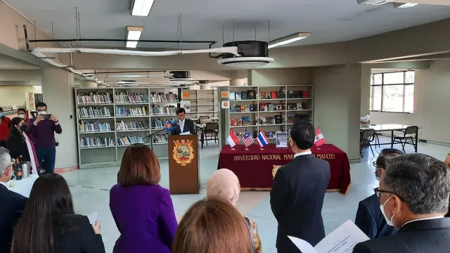 Peresmian ASEAN Corner di UNMSM.