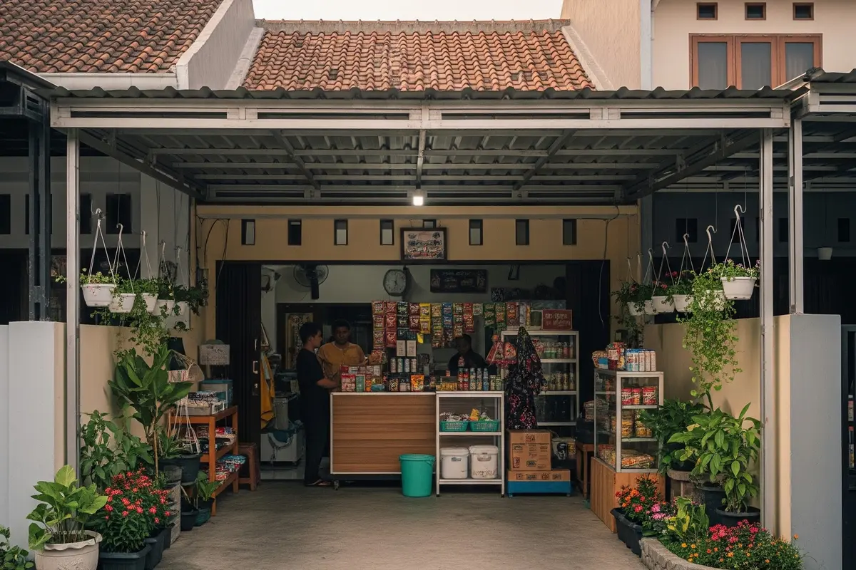 Cara Memanfaatkan Sudut Carport Menjadi Tempat Usaha yang Menarik