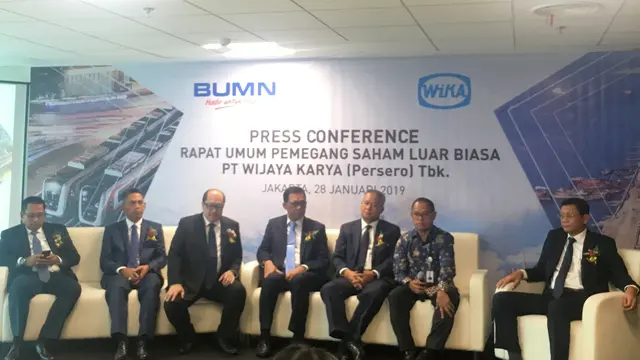 Rapat Umum Pemegang Saham Luar Biasa (RUPSLB) PT Wijaya Karya (Persero) Tbk (WIKA). Senin (28/1/2019).