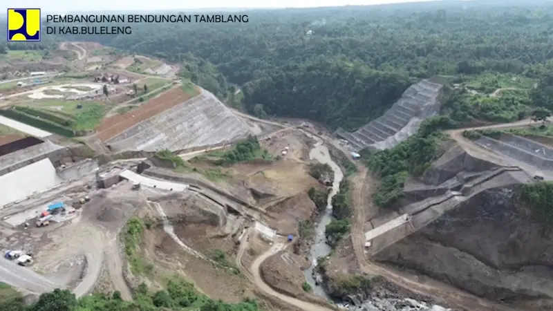 Bendungan Tamblang di Kabupaten Buleleng, Bali (Dok. Kementerian PUPR)