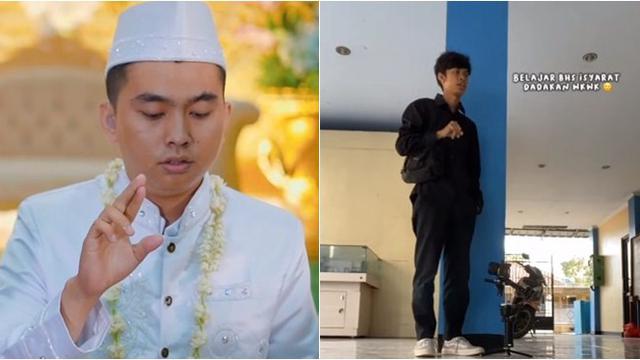 Momen Pengantin Pria Jalani Ijab Kabul Pakai Bahasa Isyarat Ini Bikin Haru