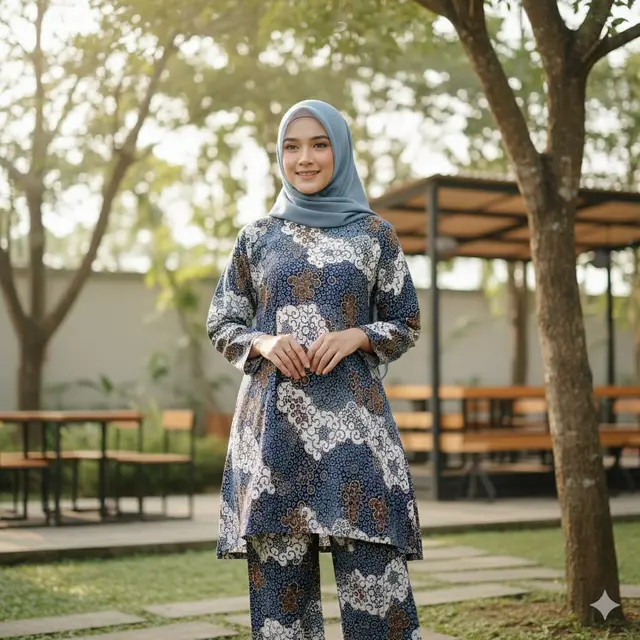 Baju Batik Syar’i Simple untuk Sehari-hari Tren 2025