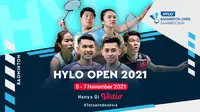 Jadwal dan Live Streaming Pertandingan Perempat Final hingga Final Hylo Open 2021 di Vidio Pekan Ini. (Sumber : dok. vidio.com)