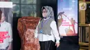 Kepala Dinas Kesehatan (Kadinkes) Lampung Reihana usai diperiksa Komisi Pemberantasan Korupsi (KPK) di Jakarta, Senin (22/5/2023). (Liputan6.com/Angga Yuniar)