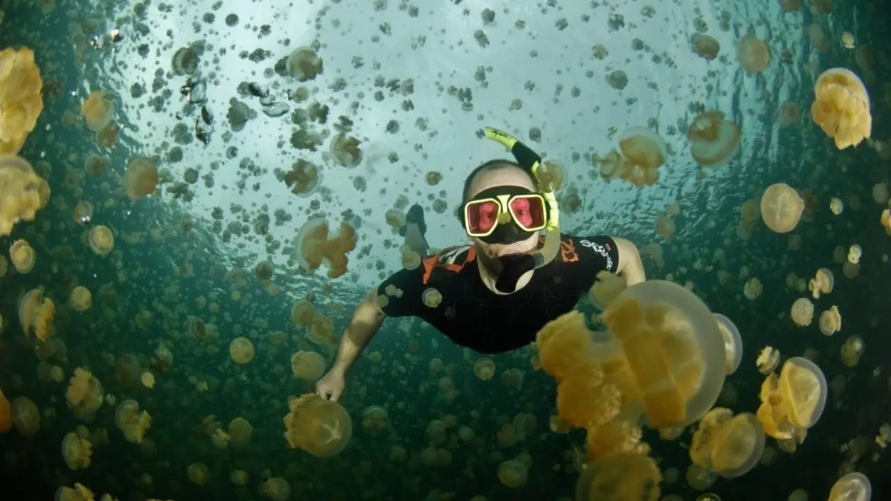 Sensasi Berenang dengan Kawanan Ubur-ubur di Pulau Eil Mak, Palau