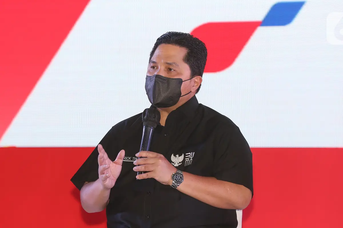 Menteri Badan Usaha Milik Negara (BUMN) RI, Erick Thohir. (Liputan6.com/Fery Pradolo) 