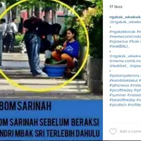 Nggak ada yang bisa mengalahkan kreatifitas anak-anak Indonesia, buktinya tertuang dalam meme lucu yang beredar setelah bom Sarinah terjadi.