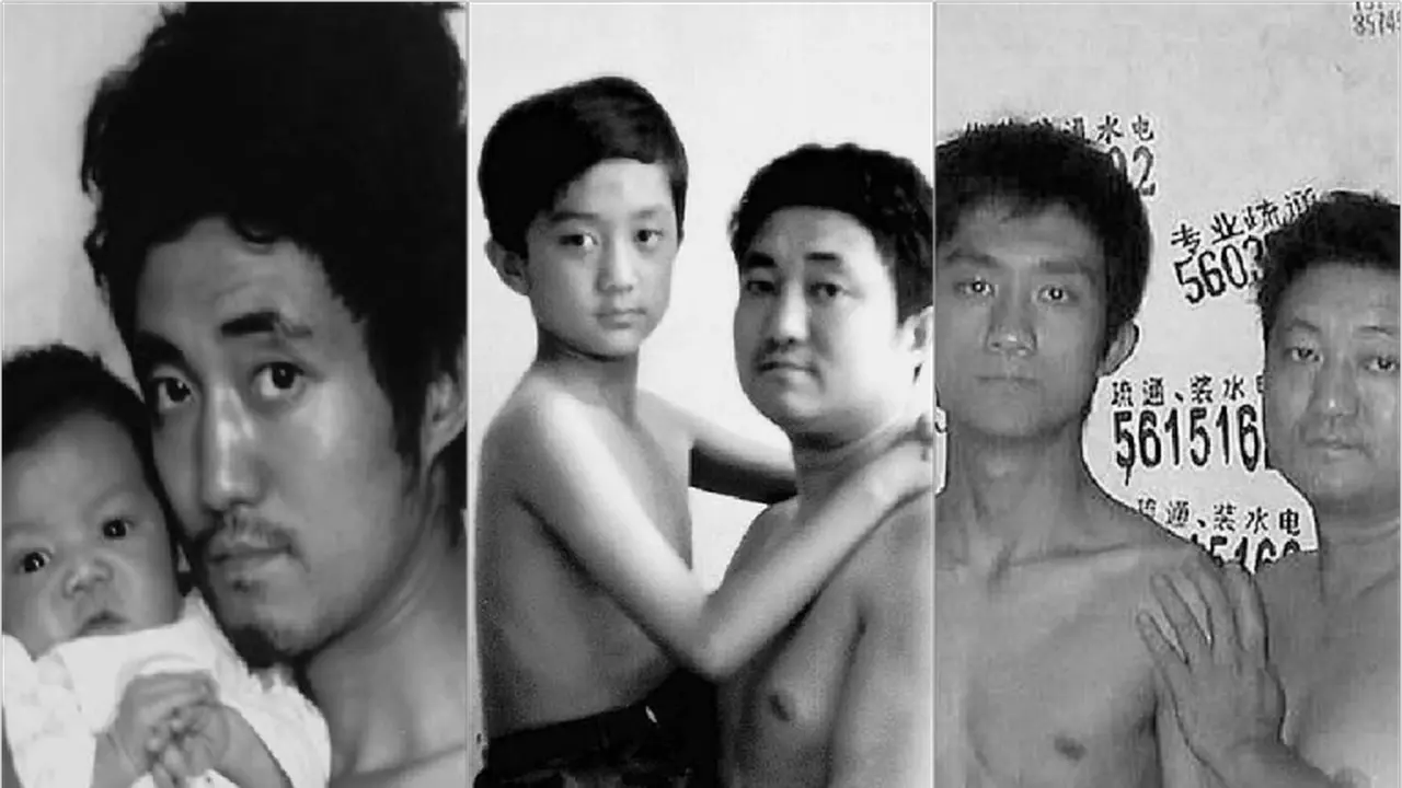 Rangkaian Foto Ayah dan Anak Tumbuh Bersama Ini Buat Haru Publik