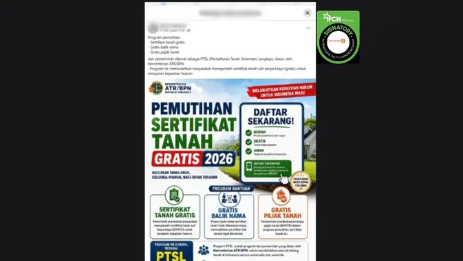 Deretan Hoaks Terkait Sertifikat Tanah, dari Pemutihan hingga Balik Nama