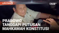 Mahkamah Konstitusi baru saja membacakan putusan terkait sengketa Pilpres 2024 hari Senin (22/4) siang. Usai putusan tersebut keluar sejumlah pihak angkat bicara, termasuk calon presiden terpilih Prabowo Subianto.