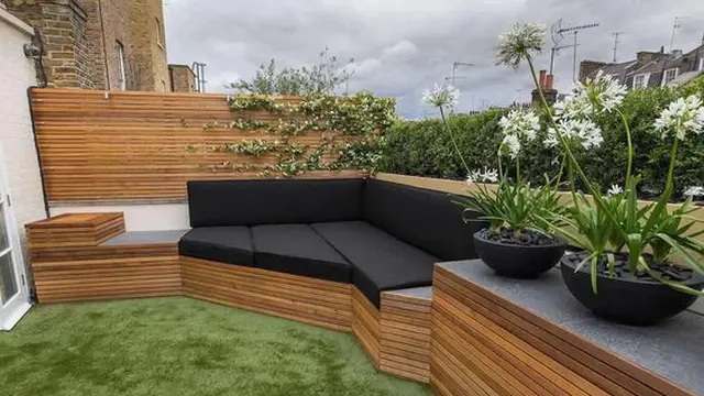 Desain Taman Atap Rumah Minimalis Modern