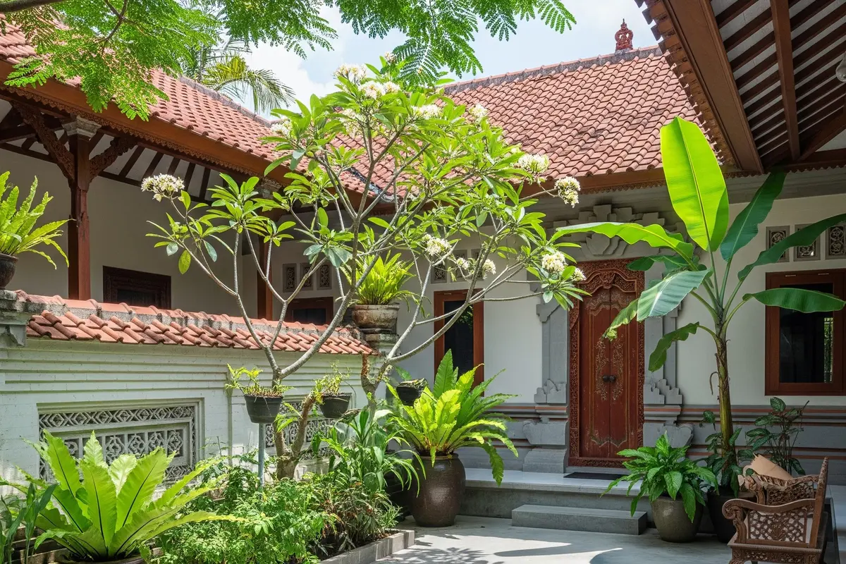Halaman Rumah di Plester