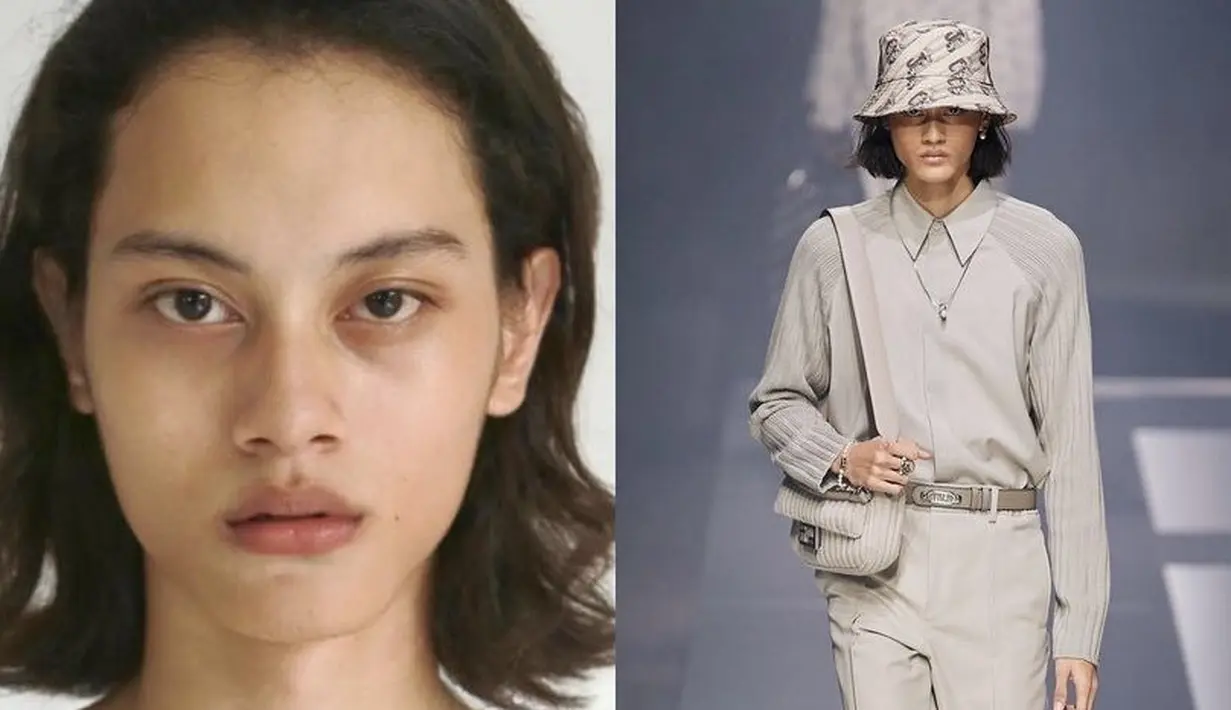 Rizal Rama merupakan pria asal Surabaya yang menaklukan catwalk Milan Fashion Week 2022. Ia membawakan pakaian dari koleksi teranyar brand Fendi. Dok. @modelsdiscoveri