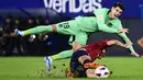 Atletico Madrid sebagai tim tamu pulang dengan kemenangan 2-0. (ANDER GILLENEA / AFP)