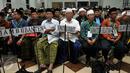 Peserta Muktamar NU ke-33 mengikuti pertemuan di Aula Yusuf Hasyim Ponpes Tebu Ireng, Jombang, Rabu (5/8/2015). Mereka adalah peserta yang kecewa terhadap berlakunya mekanisme AHWA yang diterapkan untuk memilih Rais Aam. (Liputan6.com/Johan Tallo)