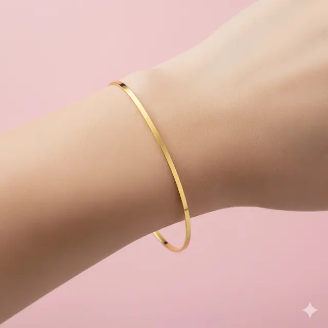 Model Gelang Emas Tipis 2 Gram 22 Karat untuk Dipakai Harian. Gemini