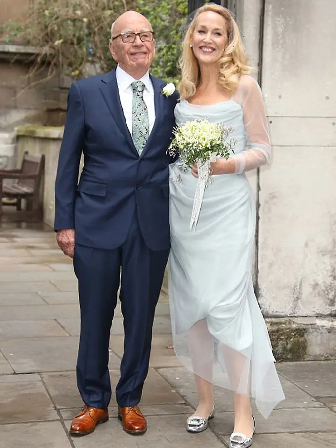 Rupert Murdoch dan Jerry Hall