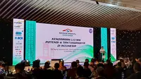 Menteri Koordinator Bidang Kemaritiman dan Investasi, Luhut Binsar Pandjaitan, dalam Seminar Nasional IKAXA di Grand Sahid Jaya, Jakarta, Kamis (14/9/2023). (Maulandy/Liputan6.com)