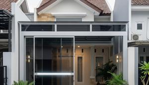 Model Carport Tertutup dengan Pintu Geser. (Foto: AI)