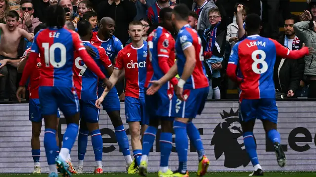 Crystal Palace Vs Manchester City di Premier League 2023/2024.
