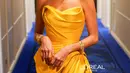 Selain makeup, gaun yang dikenakan Putri Marino juga turut meningkatkan penampilan mewahnya di Cannes Film Festival 2023. [Credit: @glenprasetya].