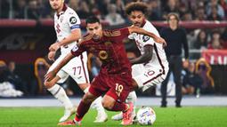 AS Roma berhasil meraih poin penuh saat menjamu Torino dalam lanjutan laga Serie A Liga Italia 2024-2025 pada pekan ke-10 Liga Italia di Stadion Olimpico, Roma, pada Kamis (31/10/2024). (AFP/Alberto Pizzoli)