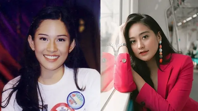 Beda Gaya Makeup Artis Remaja Dulu dan Sekarang (sumber: dream/instagram/salshabillaadr)