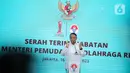 Sebelumnya, Presiden Joko Widodo telah menyetujui pengunduran diri Menpora Zainudin Amali. Jokowi menunjuk Menko PMK Muhadjir Effendy sebagai pelaksana tugas (plt). (Liputan6.com/Faizal Fanani)