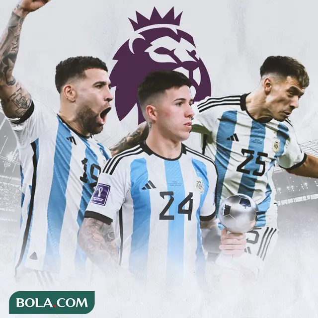 Premier League - Nicolas Otamendi, Enzo Fernandez, Lisandro Martinez