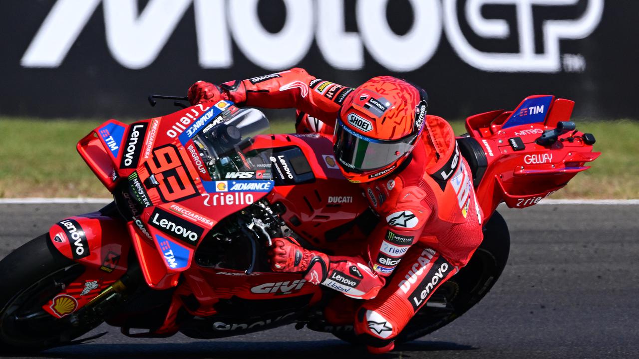 Aksi Marc Marquez di MotoGP Italia 20-25