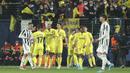 Berkat hasil ini, Juventus dan Villarreal masih sama-sama berpeluang besar melaju ke perempat final. Leg kedua di markas Bianconeri akan digelar pada Maret mendatang. (AP/Alberto Saiz)