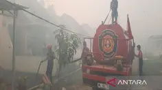 Permukiman Dekat Bandara Syamsudin Noor Dikepung Asap Kebakaran Hutan
