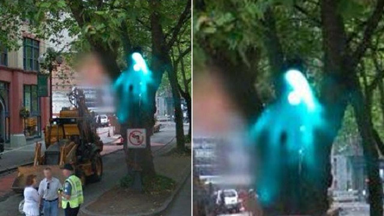 Penampakan bayangan biru di Seattle, Amerika Serikat (Google Earth)