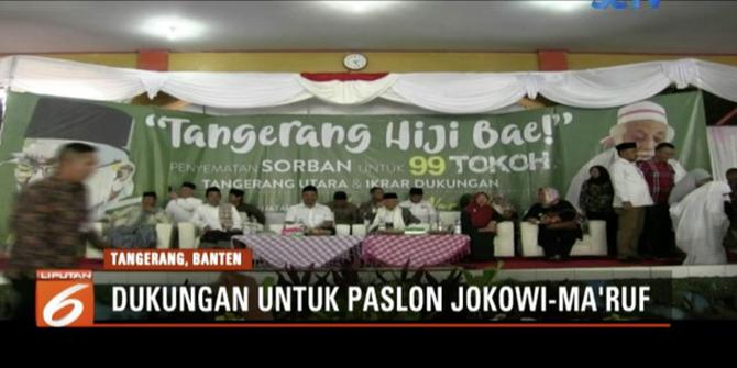 Warga Pantai Utara Tangerang Deklarasi Dukungan untuk Jokowi dan Ma'ruf