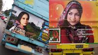 Artis cantik di bak truk (Ist)