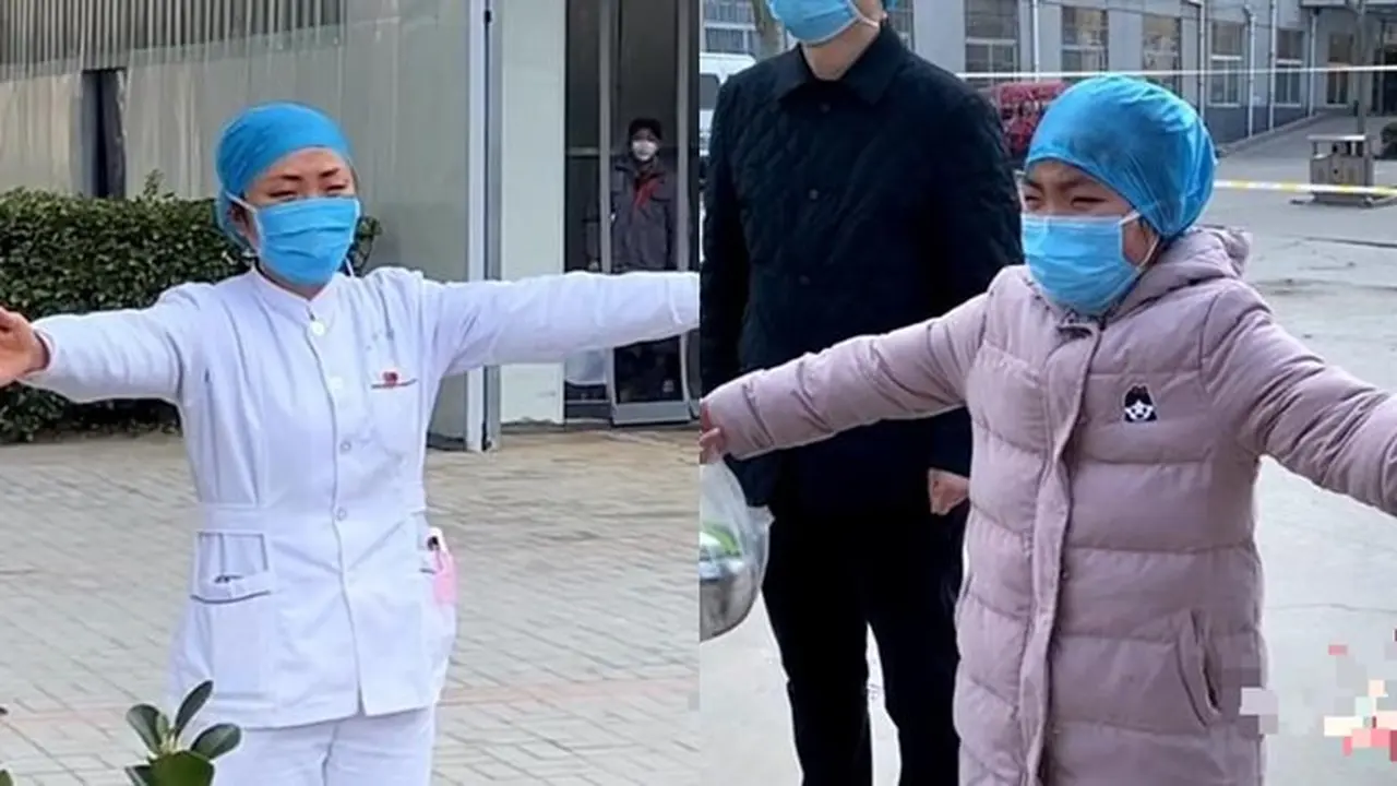 Penuh Haru, Perawat Ini Hanya Peluk Anaknya dari Jauh Karena Virus Corona