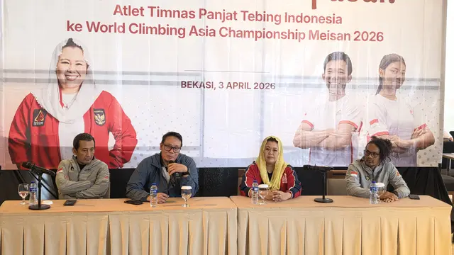 Pelepasan atlet panjat tebing Indonesia menuju World Climbing Asia Championship Meisan 2026