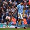 Gelandang Manchester City Rodri bereaksi meninggalkan lapangan setelah mendapat kartu merah dalam pertandingan Liga Inggris melawan&nbsp;Nottingham Forest di Etihad Stadium, Manchester, Sabtu, 23 September 2023. (Oli SCARFF / AFP)