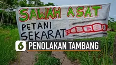 Sejumlah warga desa Sukorini, Manisrenggo, Klaten lakukan penolakan terhadap rencana aktivitas penambangan galian C pakai alat berat.