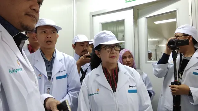 Kunjungan Menteri Kesehatan RI Ke Bio Farma