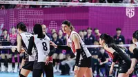 Red Sparks kalah dari Pink Spiders 2-3 (25-23, 25-18, 22-25, 12-25, 12-15)&nbsp; pada game 2 final Liga Voli Korea di Incheon Samsan World Gymnasium, Rabu (2/4/2025). (foto: instagram @red__sparks)